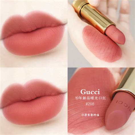 gucci唇膏208